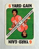 1971 Topps Gene Washington 6 Yard Gain Card Game
