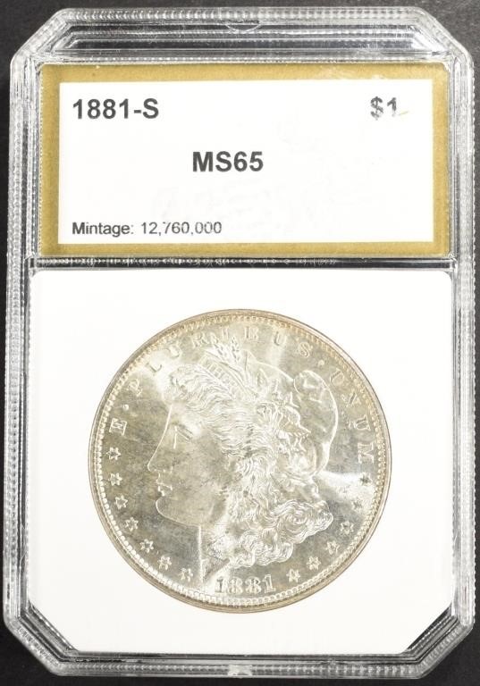 1881-S MORGAN DOLLAR PCI GEM BU