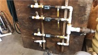 Water Meter Manifold w Valves and GPI digital