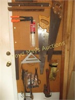 Hand Tools - Contents of Peg Board