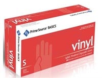 100ct Lightly Powdered Small Clear Vinyl Gloves