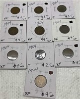 1904 US Indian Head Pennies