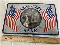 WWII era bubble savings bank with stand