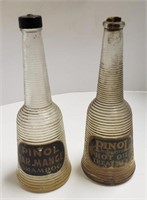 Pinol Glass Bottles w/ Tar Mange Shampoo &