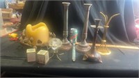 Candle sticks & misc candle holders