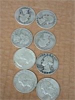 8 silver quarters