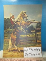 Vintage Roy Rogers & Trigger Large Poster Print