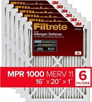 Filtrete 16x20x1 Air Filter MPR 1000 MERV 11, All