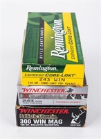 Ammo 38 Rds .243 Win & 20 Rds .300 Win Mag