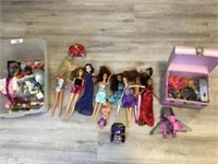 Group of dolls and accessories