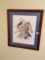 Charles Spaulding Bluebird framed print - 22 in x