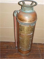 antique brass + copper fire extinguisher