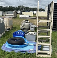 (AU) Above Ground Pool Ladder and Pool Equipment