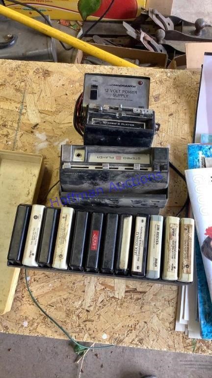8 track players & 8 track tapes