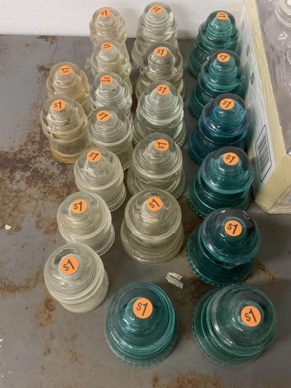Vintage Glass Insulator Collection