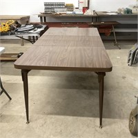Mid Century Table with Metal Legs