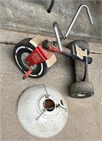 Vintage Tricycle and Christmas Tree Stand