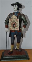 Antique Dutch Figure Clock Seller -Man of the Time