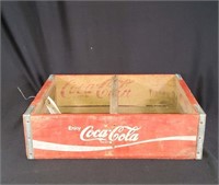 Vtg Red Wood Coca Cola Crate