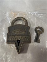 Padlock and key