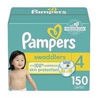 Pampers Diapers Size 4, 150 Count - Swaddlers