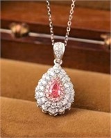 Natural Pink Diamond 18Kt Gold Pendant