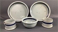 Assorted Niels Refsgaard Dansk Blue Mist Dishes