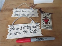 Three Small Quote Hangers