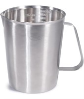STAINLESS STEEL MEASURING CUP W MARKING & HANDLE