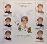 Diana, Princess Of Wales - Stamp Set