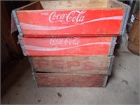 (2) Rice Lake Cola Wood Crates, 7-Up Wooden