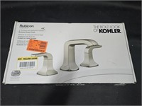 Kohler 8" bathroom faucet. Brushed nickel finish.