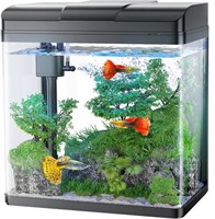 PONDON Fish Tank  1.7 Gallon with Pump & Light