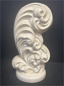 Haeger USA Pottery Vase, Plume Feather