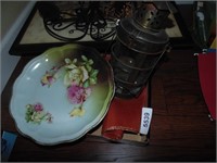 Decorative Plate & Candle Lantern