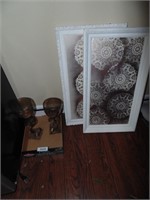 (2) Candle Holders & (2) Frames