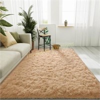 LOCHAS Fluffy Soft Beige Area Rug  8x10ft