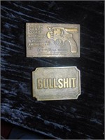 (2) Belt Buckles