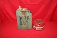 Lot 2 Metal Gas Cans