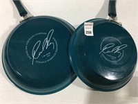 2 PCS RACHELRAY FRYING PAN (WITH SCRATCHES)