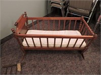Vintage Wood Cradle