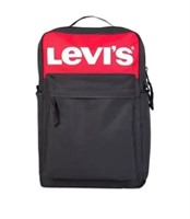 NWT Levi's Adult L-Pack Backpack Black Red Logo Sc