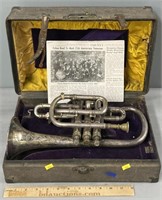 C. G. Conn Trumpet & Case Musical Instrument