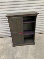 Wood cabinet with shelves
40” tall