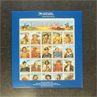 US Stamps Recalled Legends of the West sheet in or