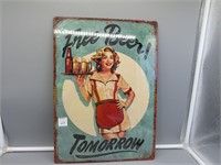 Free Beer Tin Sign