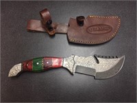 Custom Damascus Full Tang 12" Knife