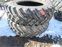 (2) Armstrong Hi Traction Lug 18.4/38 Radial Tires