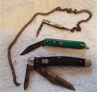 Three pocket knives, Sheffield champion