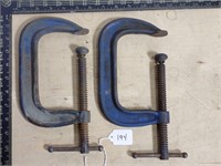 Vintage blue C clamps